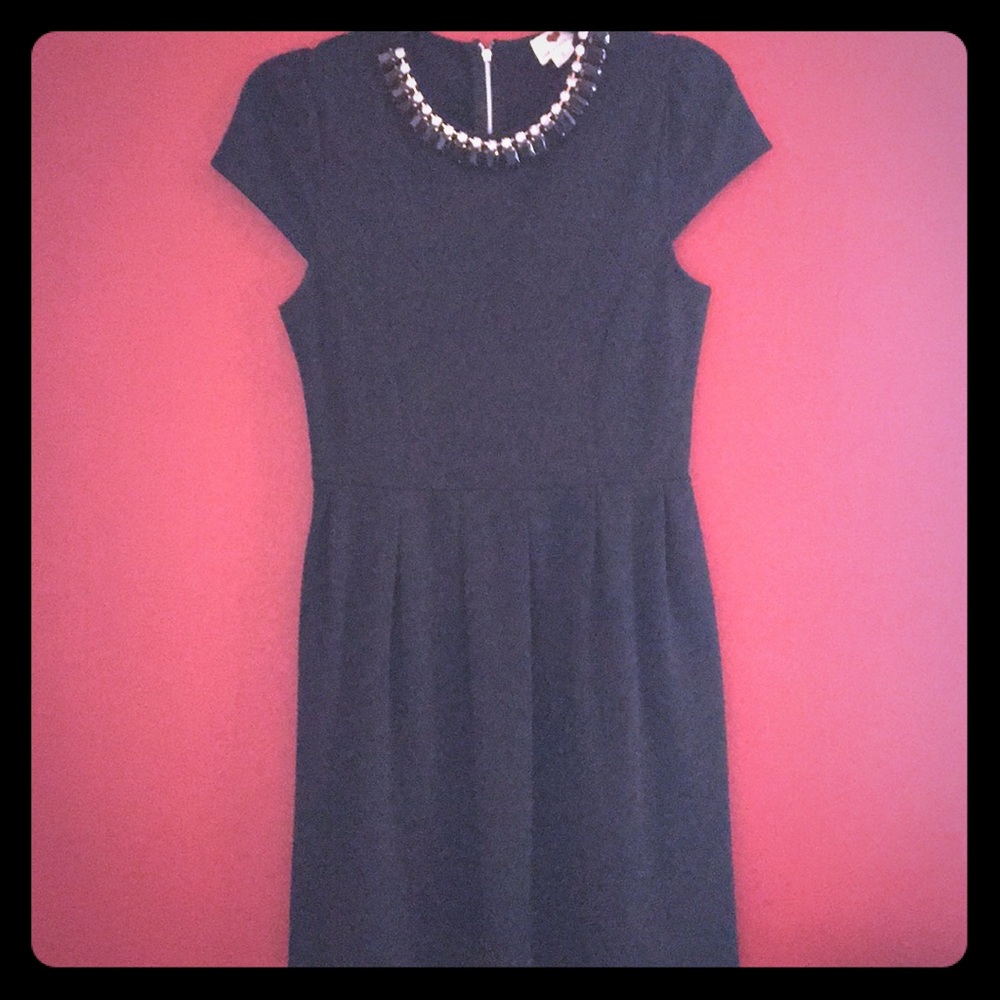 Knee length black dress